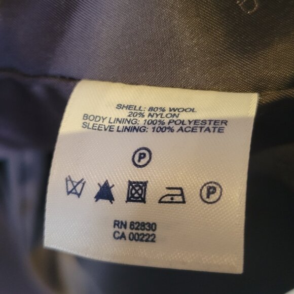 Lands End Wool Blend Peacoat - Picture 11 of 16